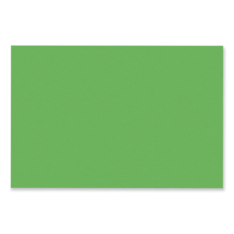 SunWorks Construction Paper, 50 lb Text Weight, 12 x 18, Bright Green, 50/Pack