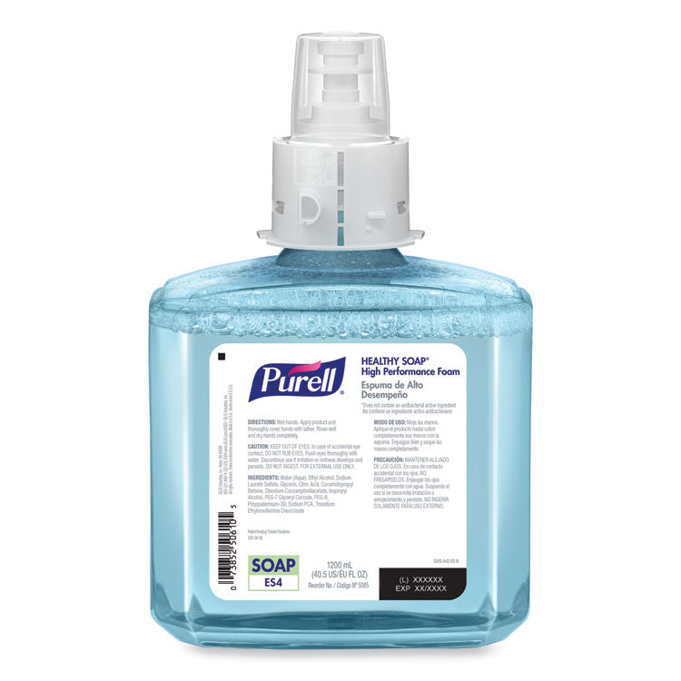 CLEAN RELEASE Technology (CRT) HEALTHY SOAP High Performance Foam, For ES4 Dispensers, Fragrance-Free, 1,200 mL, 2/Carton