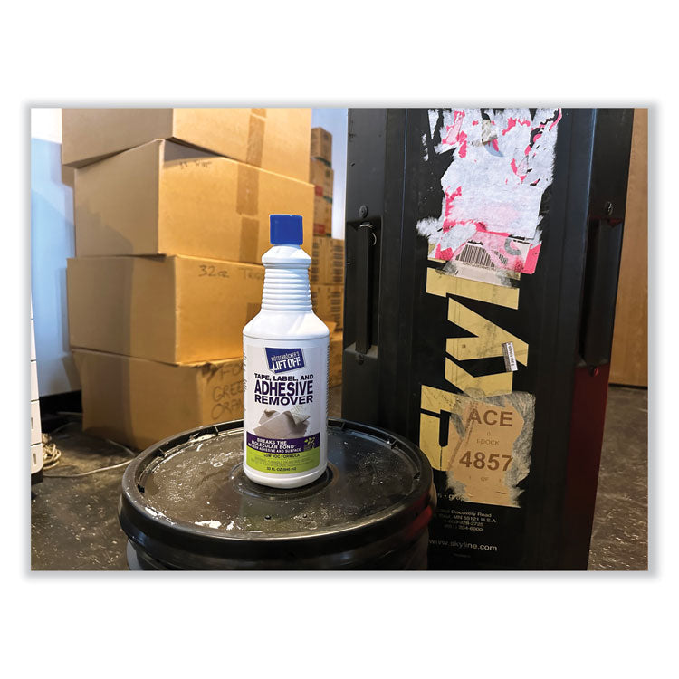 Tape, Label and Adhesive Remover, 32oz, Pour Bottle, 6/Carton