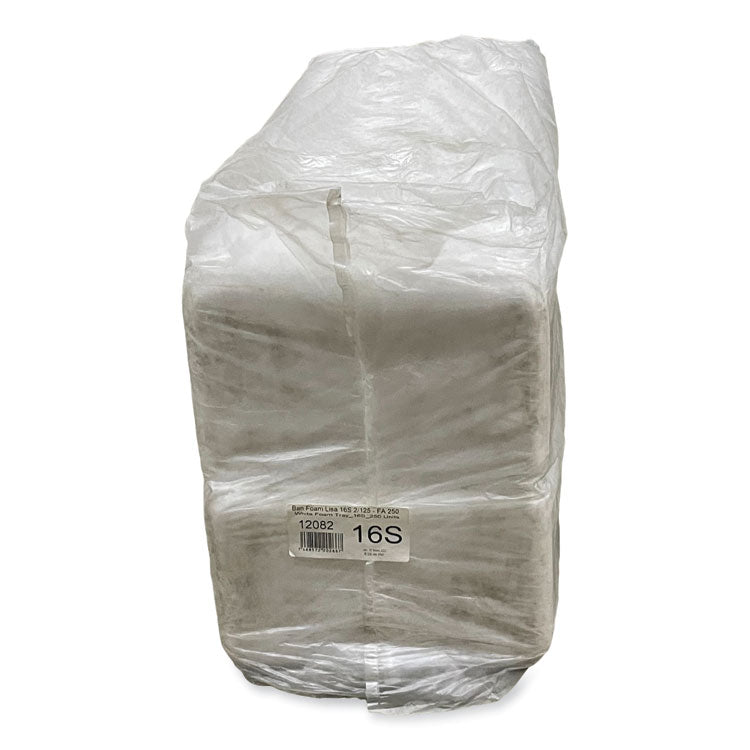 Meat Trays, #16S, 11.63 x 7.25 x 0.54, White, 250/Carton