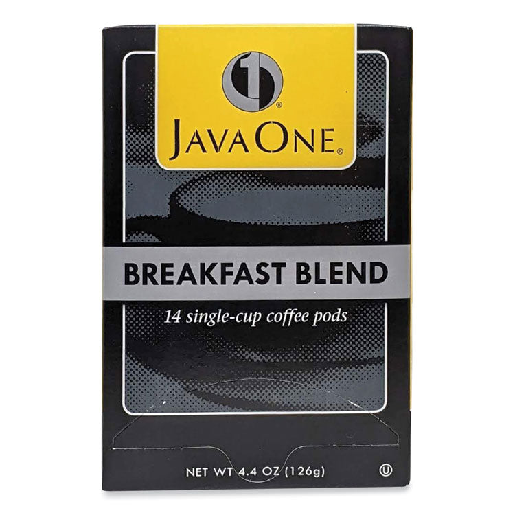Coffee Pods, Breakfast Blend, Single Cup, 14/Box