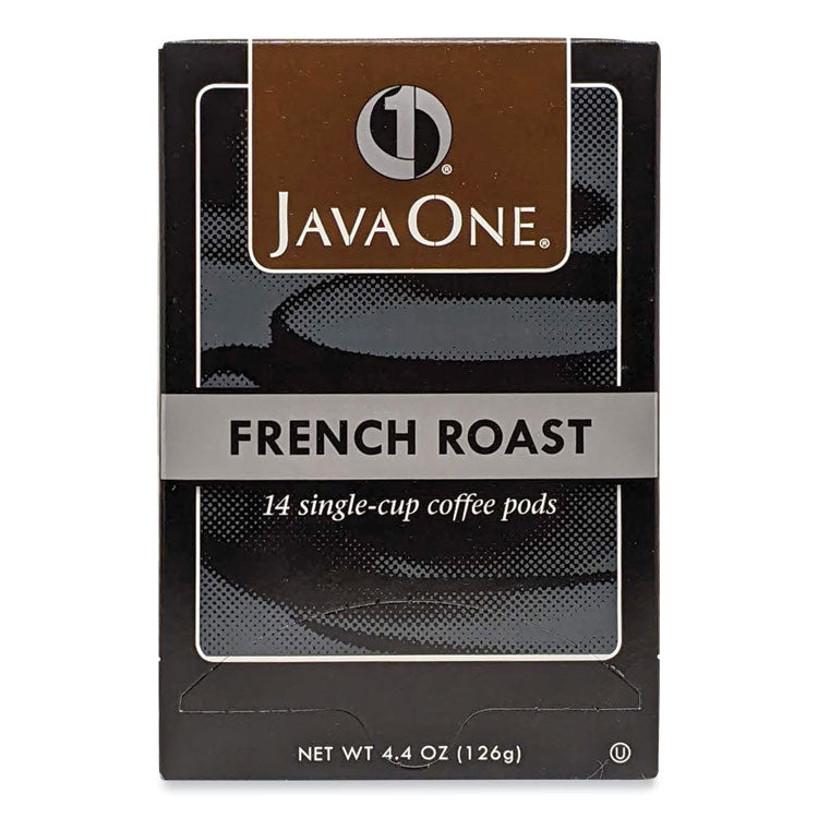 Coffee Pods, French Roast, Single Cup, 14/Box
