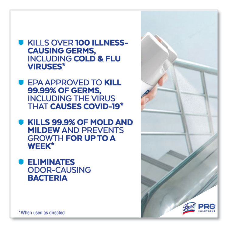 Disinfectant Spray, Crisp Linen, 12.5 oz Aerosol Spray, 2/Pack, 6 Pack/Carton