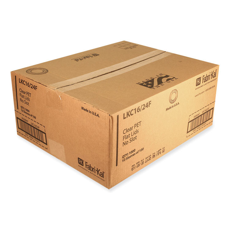 Greenware Cold Drink Lids, Fits 16 oz to 24 oz Cup, Clear, 1,000/Carton