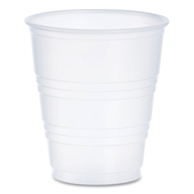High-Impact Polystyrene Cold Cups, 5 oz, Translucent, 100/Pack