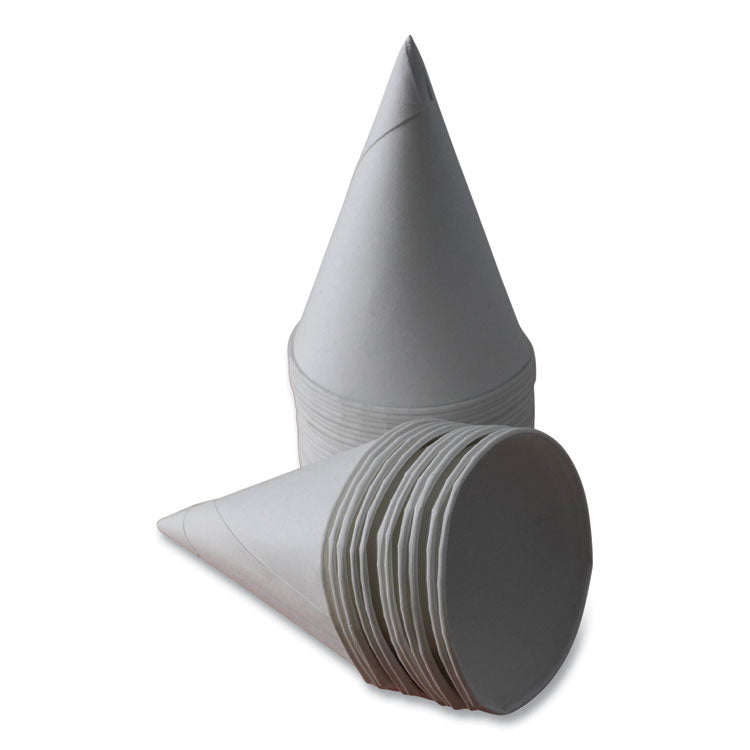 Cone Cups, 4.5 oz, White, 5,000/Carton