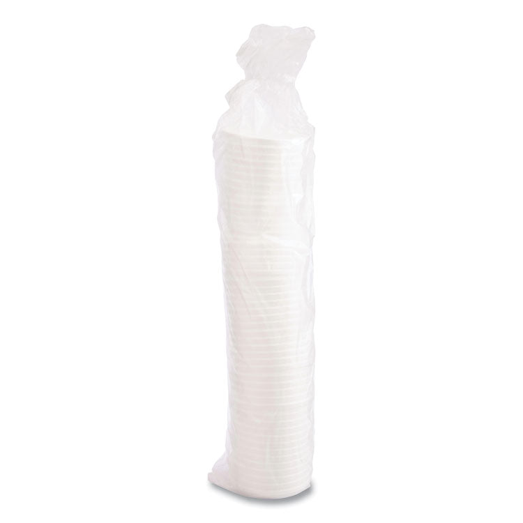 Vented Foam Lids, Fits 6 oz to 32 oz Cups, White, 50 Pack, 10 Packs/Carton