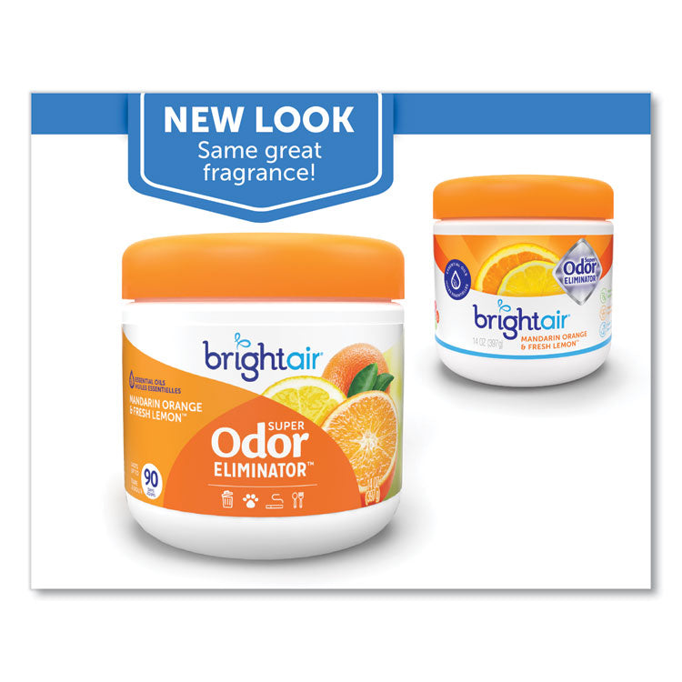 Super Odor Eliminator, Mandarin Orange and Fresh Lemon, 14 oz Jar