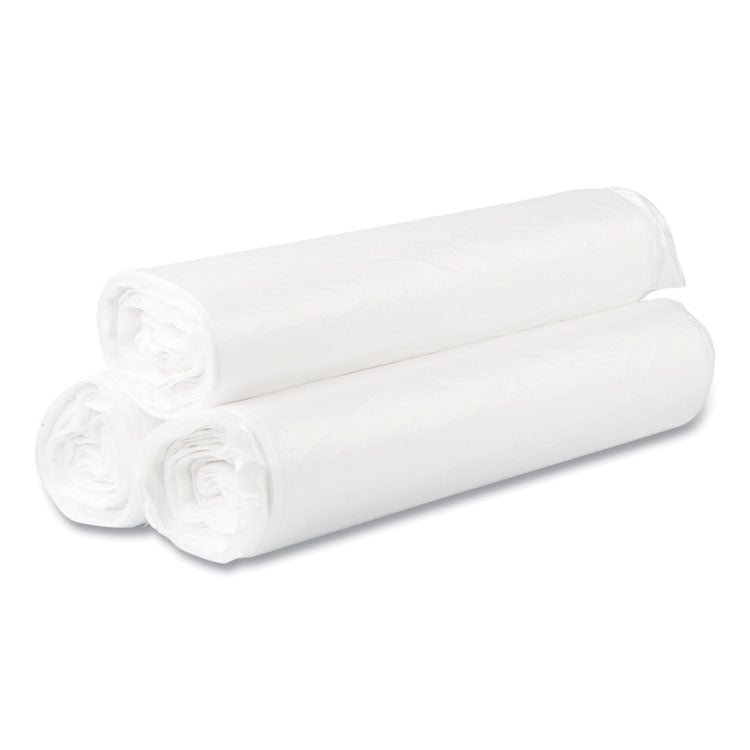 High-Density Commercial Can Liner Value Pack, 45 gal, 14 mic, 40 x 46 , Natural, Interleaved Roll, 25 Bags/Roll, 10 Rolls/CT