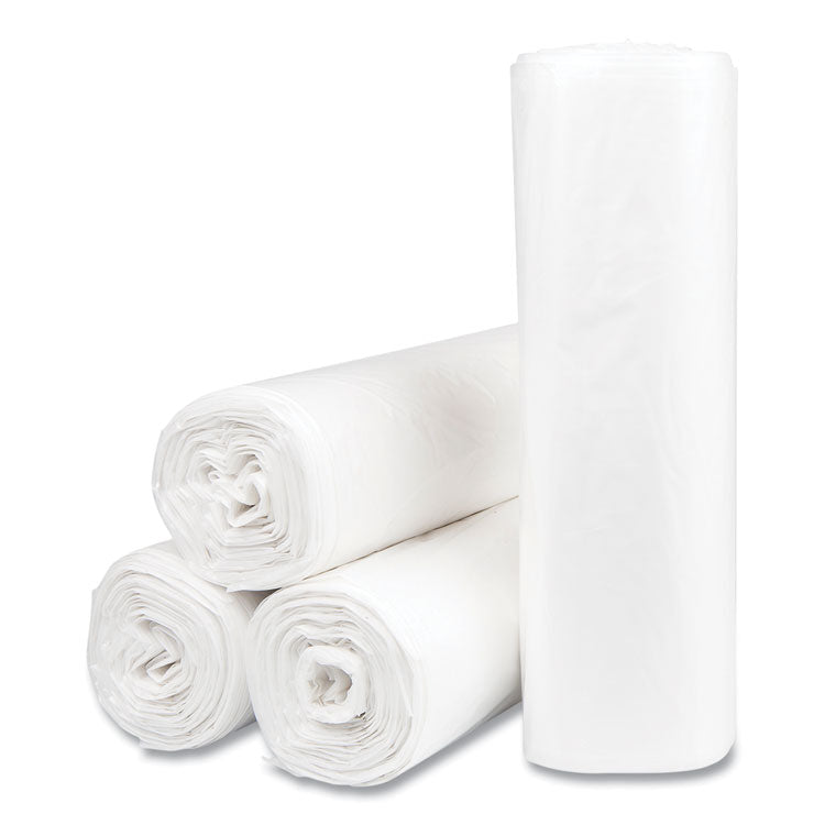 High-Density Commercial Can Liner Value Pack, 30 gal, 9 mic, 30 x 36 , Natural, Interleaved Roll, 25 Bags/Roll, 20 Rolls/CT