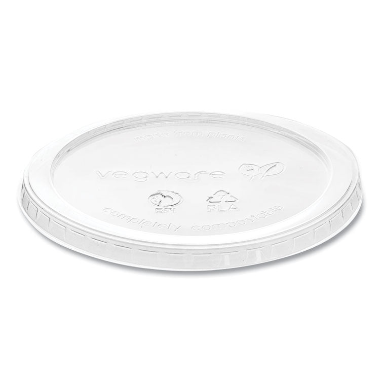 Round Deli Pot Lids, Compostable, For 8 oz to 32 oz Deli Containers, Plastic, 500/Carton