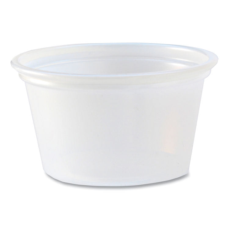 Portion Cups, 0.75 oz, Translucent, 125/Sleeve, 20 Sleeve/Carton