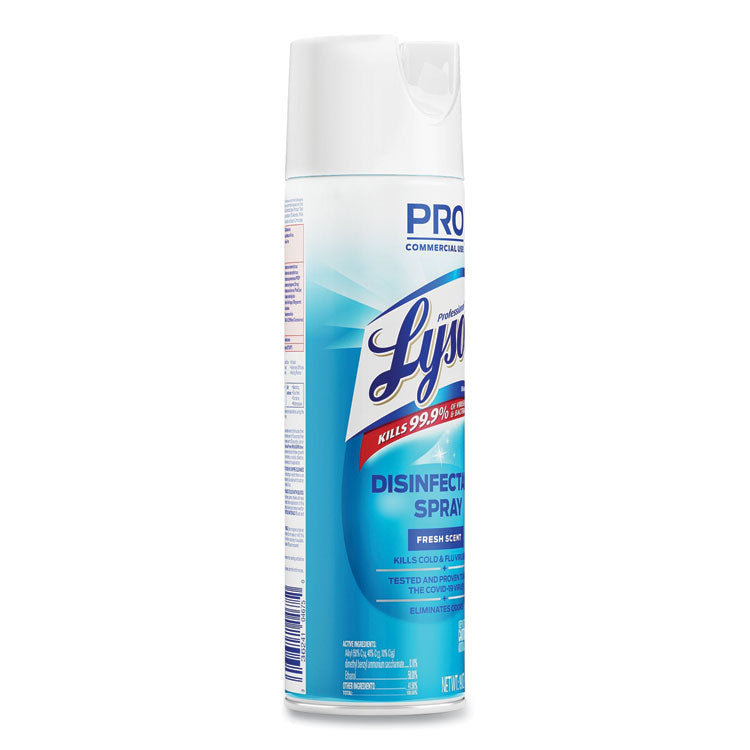 Disinfectant Spray, Fresh, 19 oz Aerosol Spray