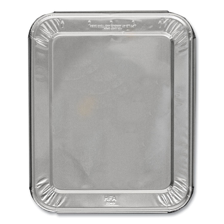 Steam Table Pan Lids, Full Curl Edge, Fits Half-Size Pan, 0.62 Deep, 11.16 x 12.75, 100/Carton