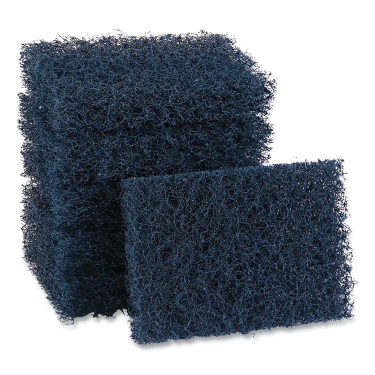 Extra Heavy-Duty Scour Pad, 3.5 x 5, Dark Blue, 20/Carton