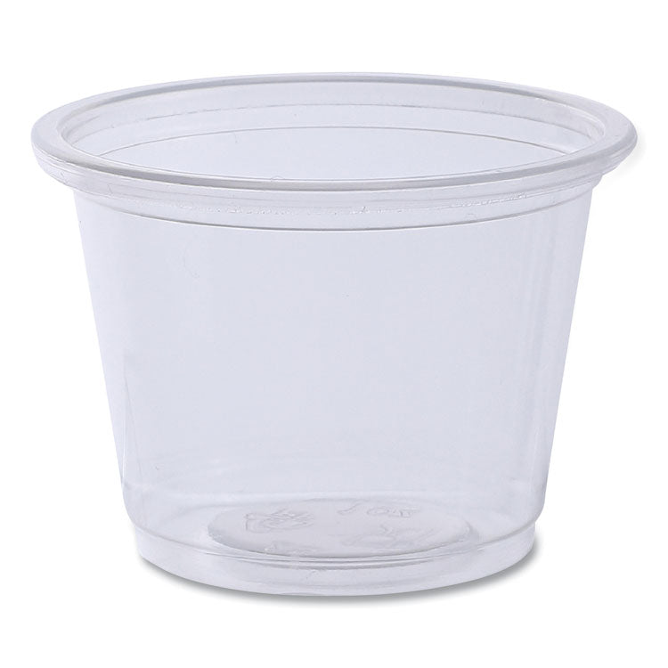 Souffle/Portion Cups, 1 oz, Clear, 125/Sleeves, 20 Sleeves/Carton