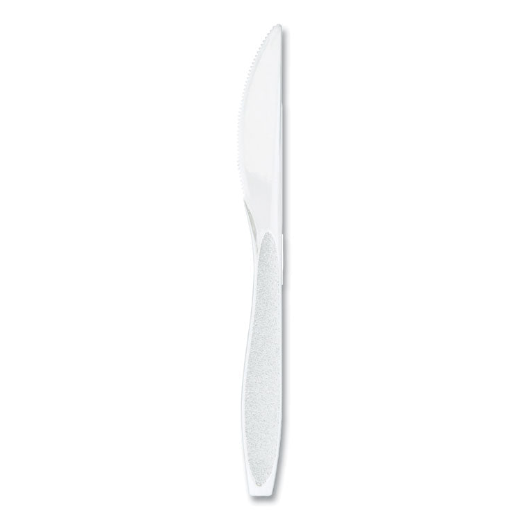 Impress Heavyweight Full-Length Polystyrene Cutlery, Knife, White, 100/Box, 10 Boxes/Carton