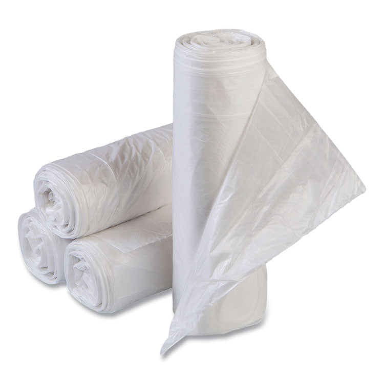 High-Density Commercial Can Liner Value Pack, 30 gal, 11 mic, 30 x 36 , Clear, Interleaved Roll, 25 Bags/Roll, 20 Rolls/CT