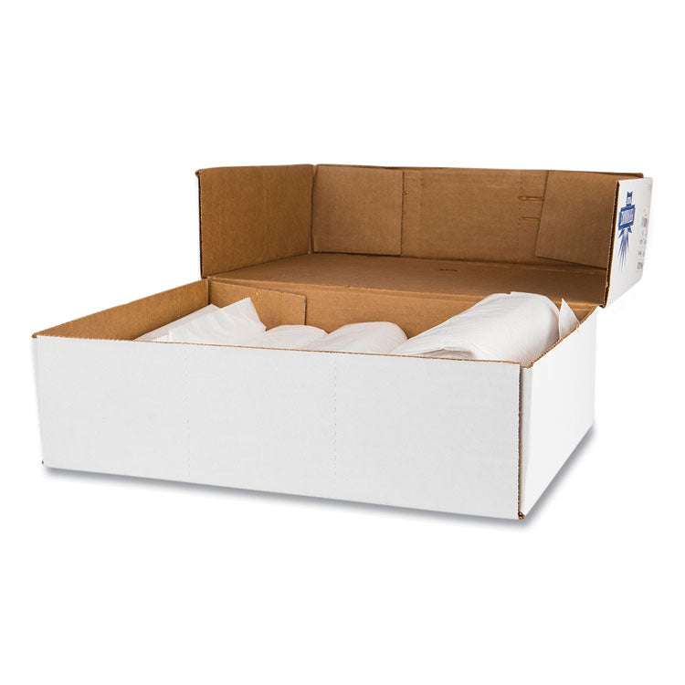High-Density Commercial Can Liner Value Pack, 60 gal, 14 mic, 38 x 58 , Clear, Interleaved Roll, 25 Bags/Roll, 8 Rolls/CT