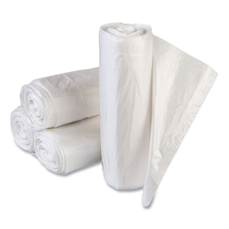 High-Density Commercial Can Liner Value Pack, 60 gal, 14 mic, 43 x 46 , Clear, Interleaved Roll, 25 Bags/Roll, 8 Rolls/CT