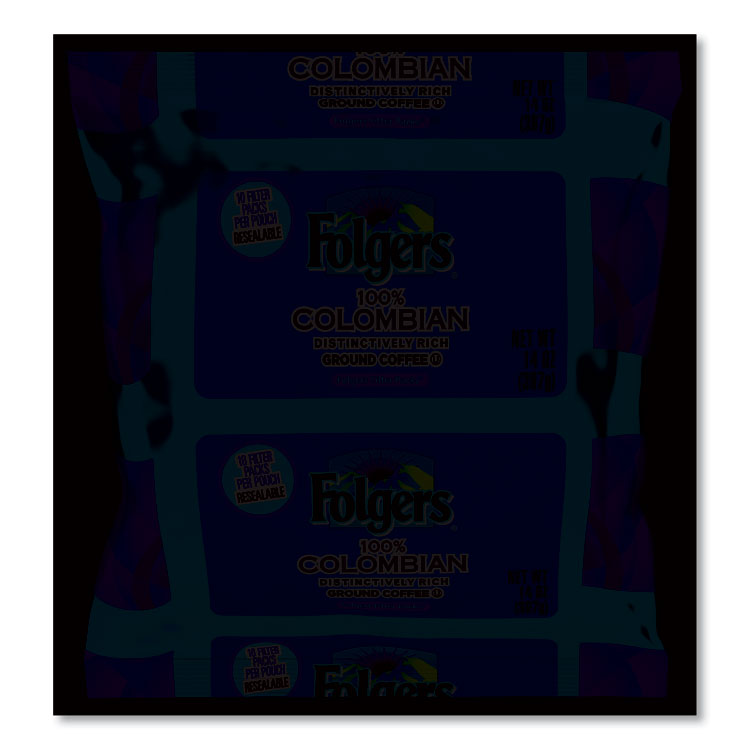 Coffee Filter Packs, 100% Colombian, 1.4 oz Pack, 40/Carton