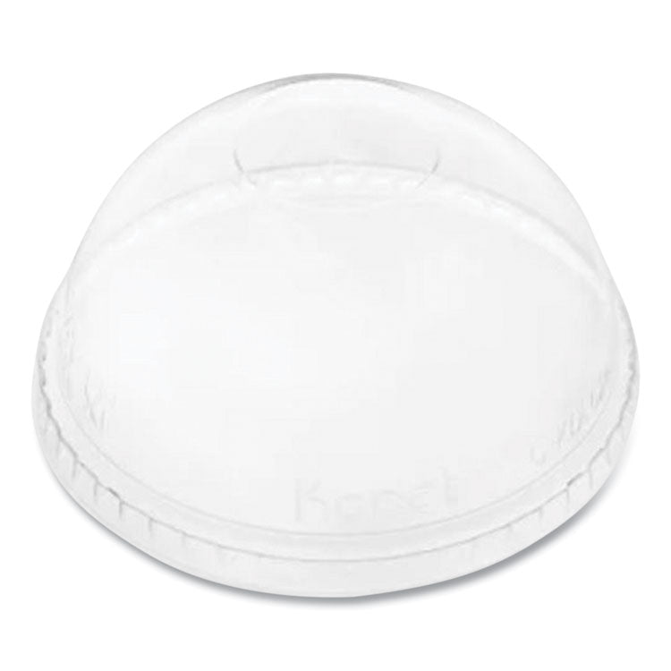 PET Lids, Fits 12 oz to 24 oz Cold Cups, No Hole Dome Lid,,Clear, 1,000/Carton