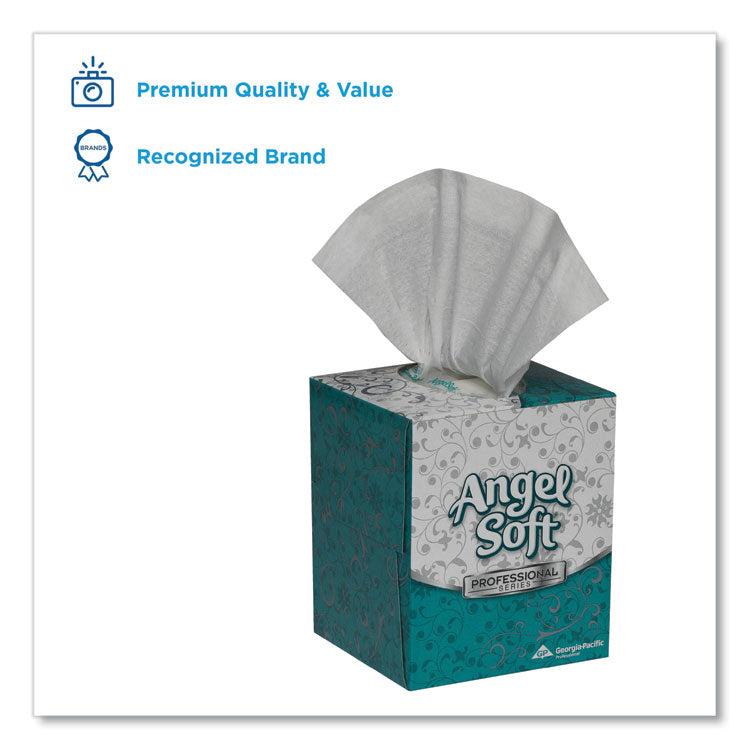 Premium Facial Tissue, 2-Ply, White, Cube Box, 96 Sheets/Box