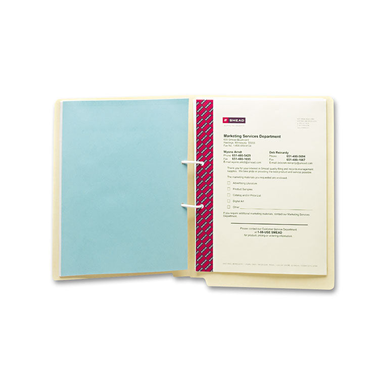 U-Clip Bonded Fasteners, 2" Capacity, 2.75" Center to Center, Red/White, 100/Box