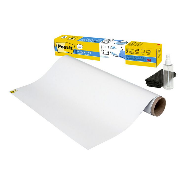 Easy Erase Permanent Marker Whiteboard Surface, Laminate Film, 36 x 24 , White