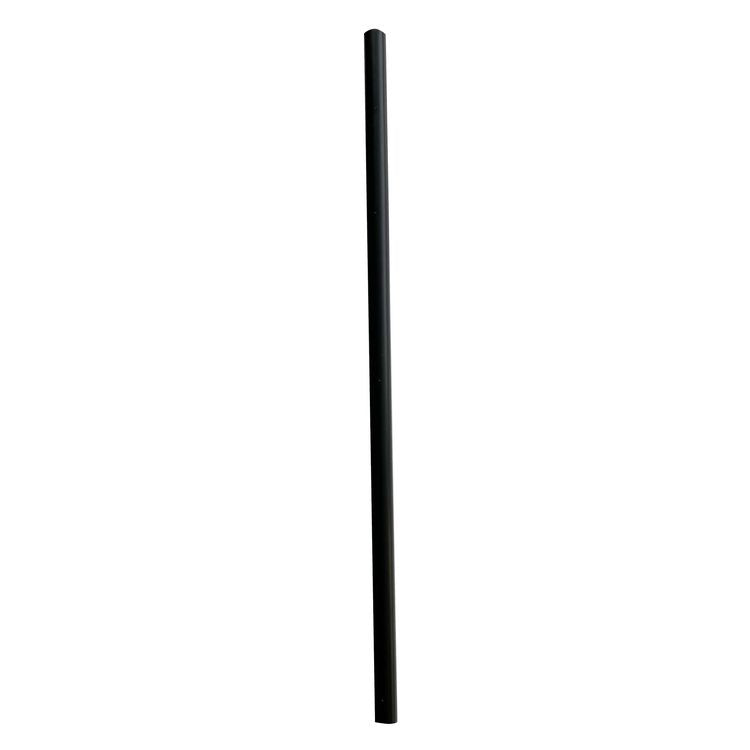 Wrapped Giant Straws, 7.75 , Polypropylene, Black, 7,200/Carton