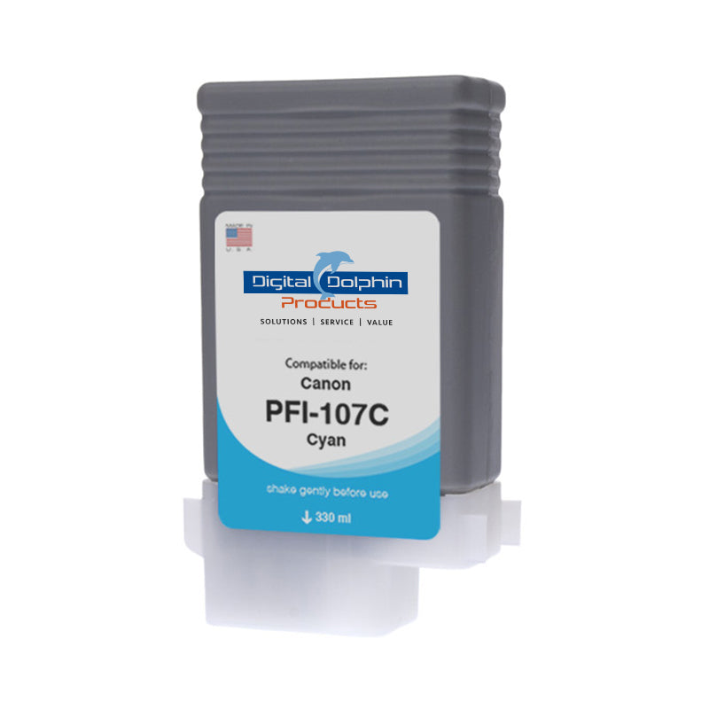 Digital Dolphin Products Compatible Replacement Ink Cartridge for Canon PFI-107, 130 mL