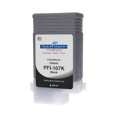 Digital Dolphin Products Compatible Replacement Ink Cartridge for Canon PFI-107, 130 mL