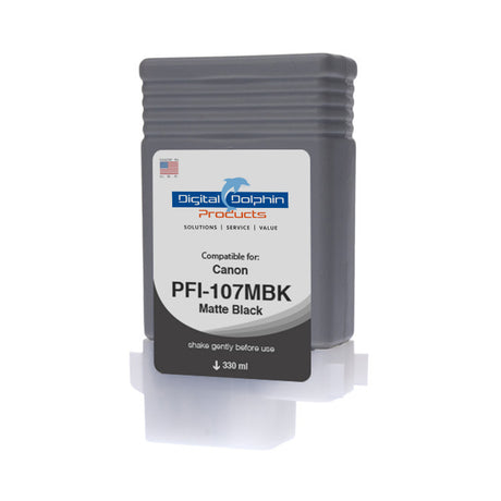 Digital Dolphin Products Compatible Replacement Ink Cartridge for Canon PFI-107, 130 mL