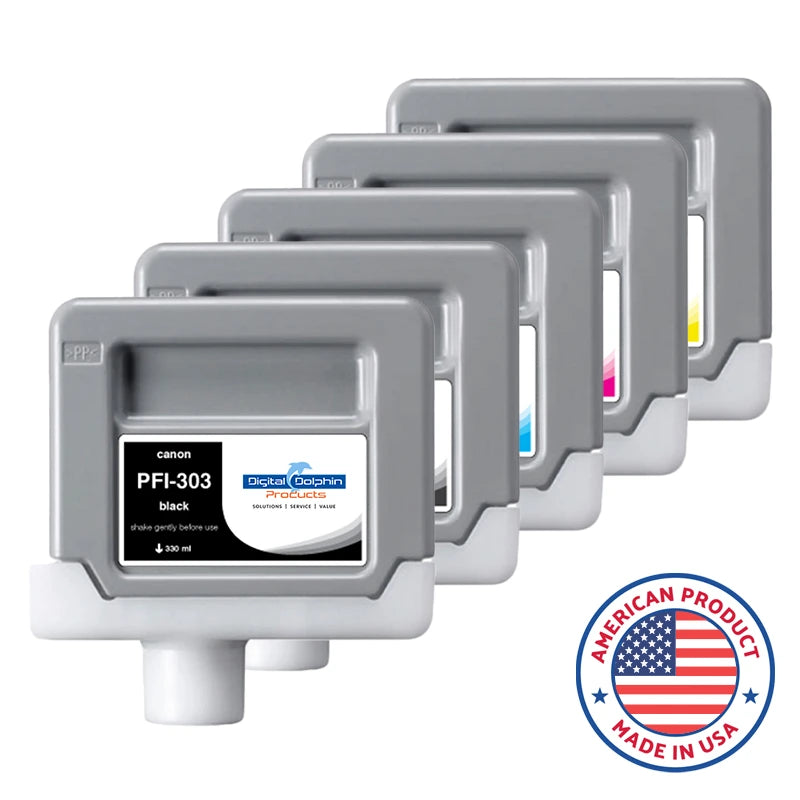 Digital Dolphin Products Compatible Replacement Ink Cartridge for Canon PFI-303, 330 mL