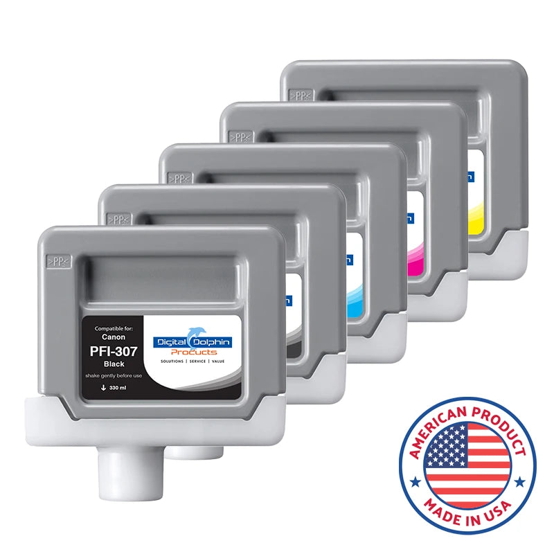 Digital Dolphin Products Compatible Replacement Ink Cartridge for Canon PFI-307, 330 mL
