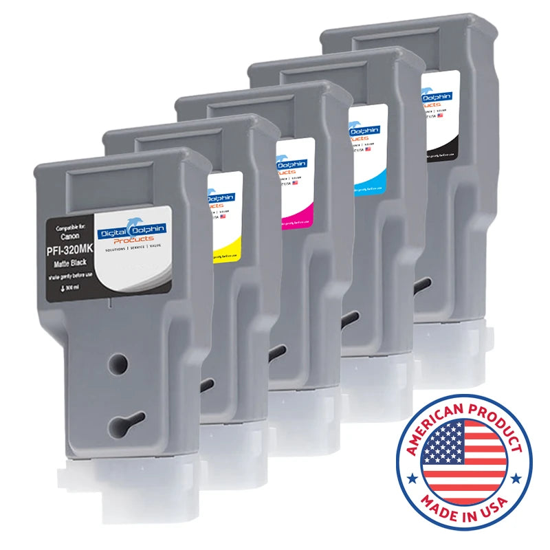 Digital Dolphin Products Compatible Replacement Ink Cartridge for Canon PFI-320, 300 mL