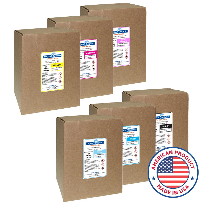 Digital Dolphin Products Compatible Replacement Ink for HP FB250, 2,000 mL - 3,000 mL