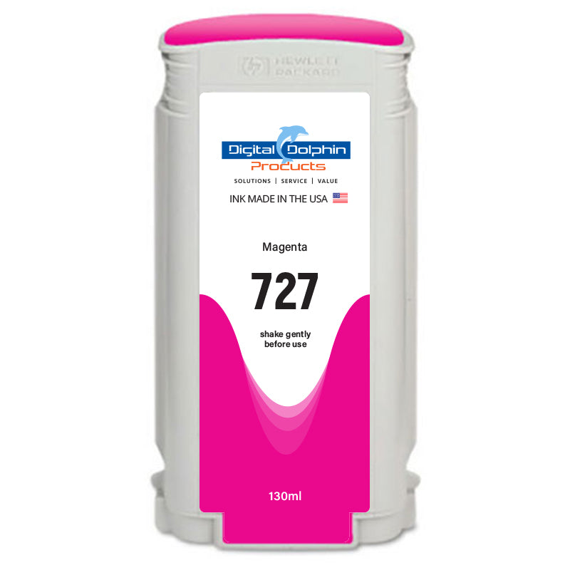 Digital Dolphin Products Compatible Replacement Ink Cartridge for HP 727, 130 mL