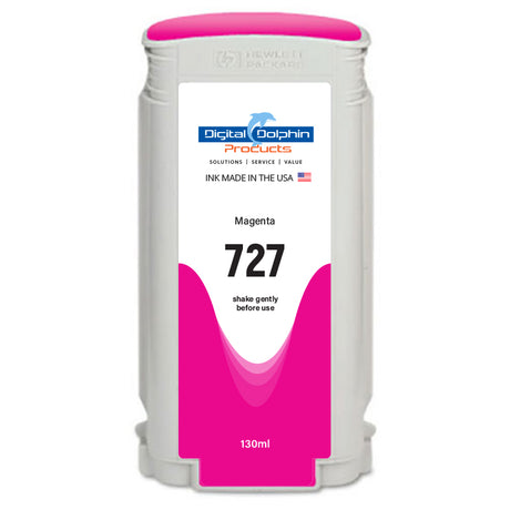 Digital Dolphin Products Compatible Replacement Ink Cartridge for HP 727, 130 mL