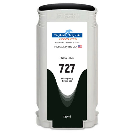 Digital Dolphin Products Compatible Replacement Ink Cartridge for HP 727, 130 mL