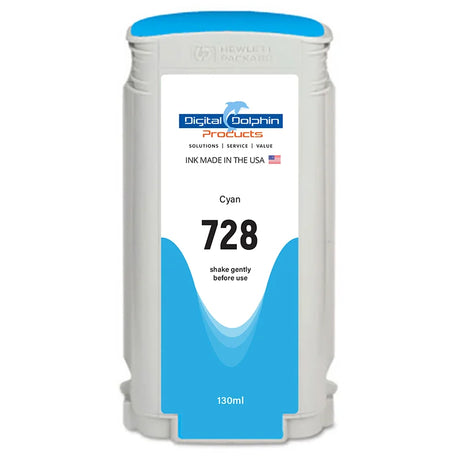 Digital Dolphin Products Compatible Replacement Ink Cartridge for HP 728, 130 mL