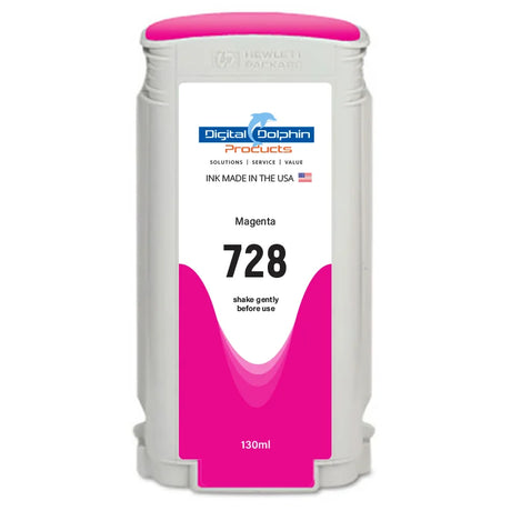 Digital Dolphin Products Compatible Replacement Ink Cartridge for HP 728, 130 mL