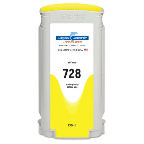 Digital Dolphin Products Compatible Replacement Ink Cartridge for HP 728, 130 mL