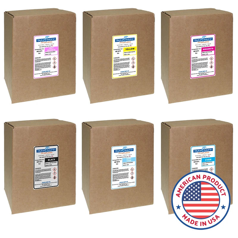 Digital Dolphin Products Compatible Replacement Inks for HP 871