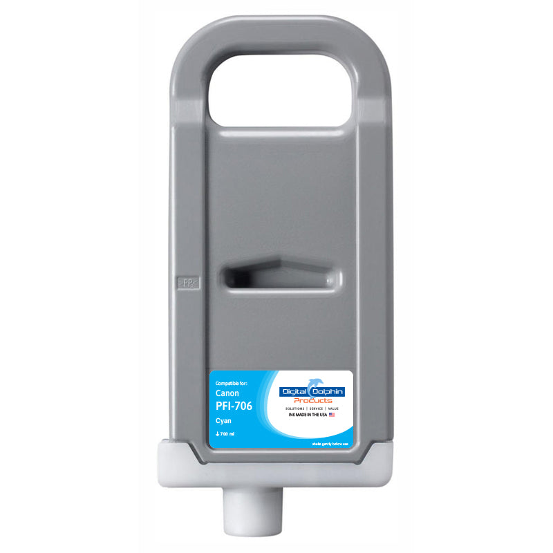 Digital Dolphin Products Compatible Replacement Ink Cartridge for Canon PFI-706, 700 mL