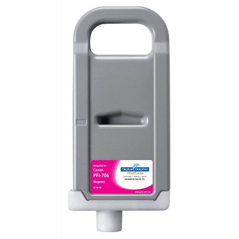 Digital Dolphin Products Compatible Replacement Ink Cartridge for Canon PFI-706, 700 mL