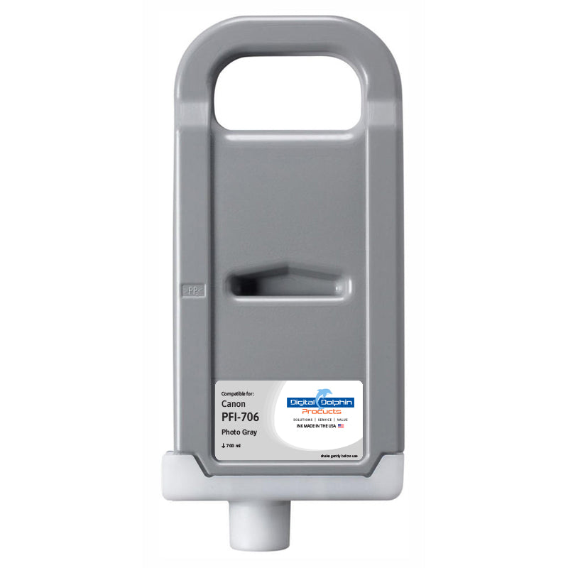 Digital Dolphin Products Compatible Replacement Ink Cartridge for Canon PFI-706, 700 mL