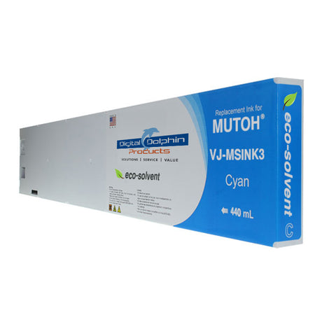 Digital Dolphin Products Compatible Replacement Ink Cartridge for Mutoh VJ-MSINK3  220 mL - 440 mL
