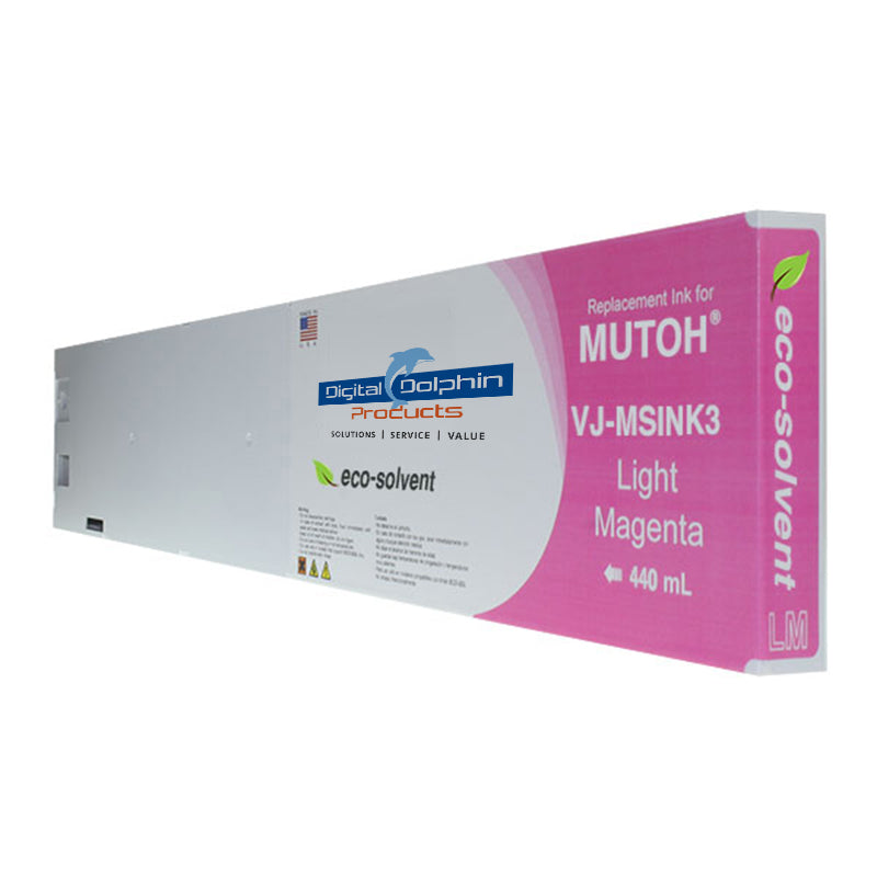 Digital Dolphin Products Compatible Replacement Ink Cartridge for Mutoh VJ-MSINK3  220 mL - 440 mL