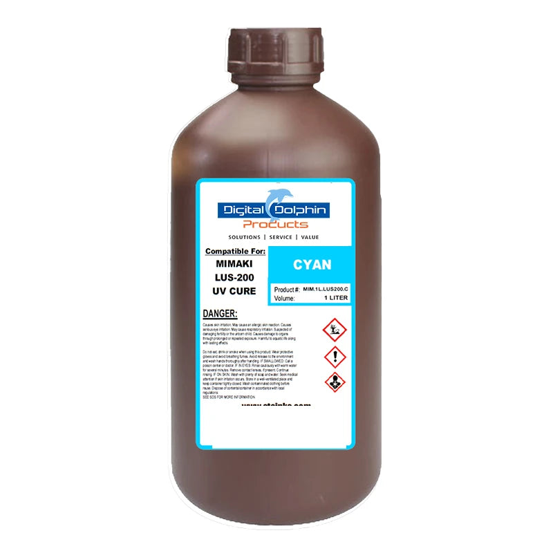 Digital Dolphin Products Compatible Replacement Ink Cartridges for Mimaki LUS-200, 1,000 mL